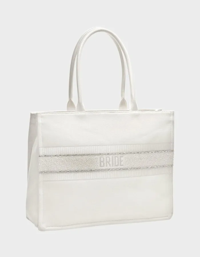 Women BRIDE TOTE WHITE Betsey Johnson Women BRIDE TOTE WHITE Betsey Johnson