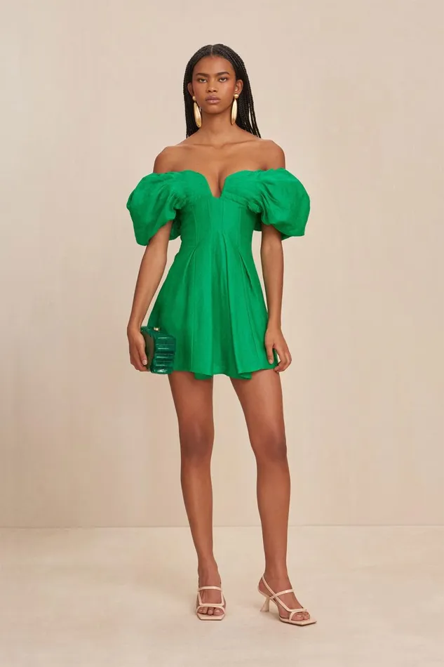 Women Cult Gaia Dresses LISSETT DRESS 8211 MALACHITE Women Cult Gaia Dresses LISSETT DRESS 8211 MALACHITE