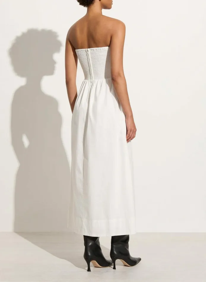 Women Faithfull The Brand Dresses Dominquez Midi Dress White