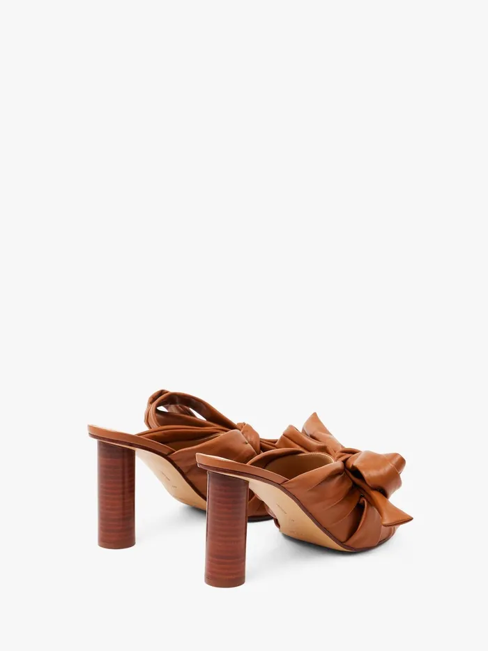Women Heels JW Anderson BOW HEELED MULES Tan Women Heels JW Anderson BOW HEELED MULES Tan