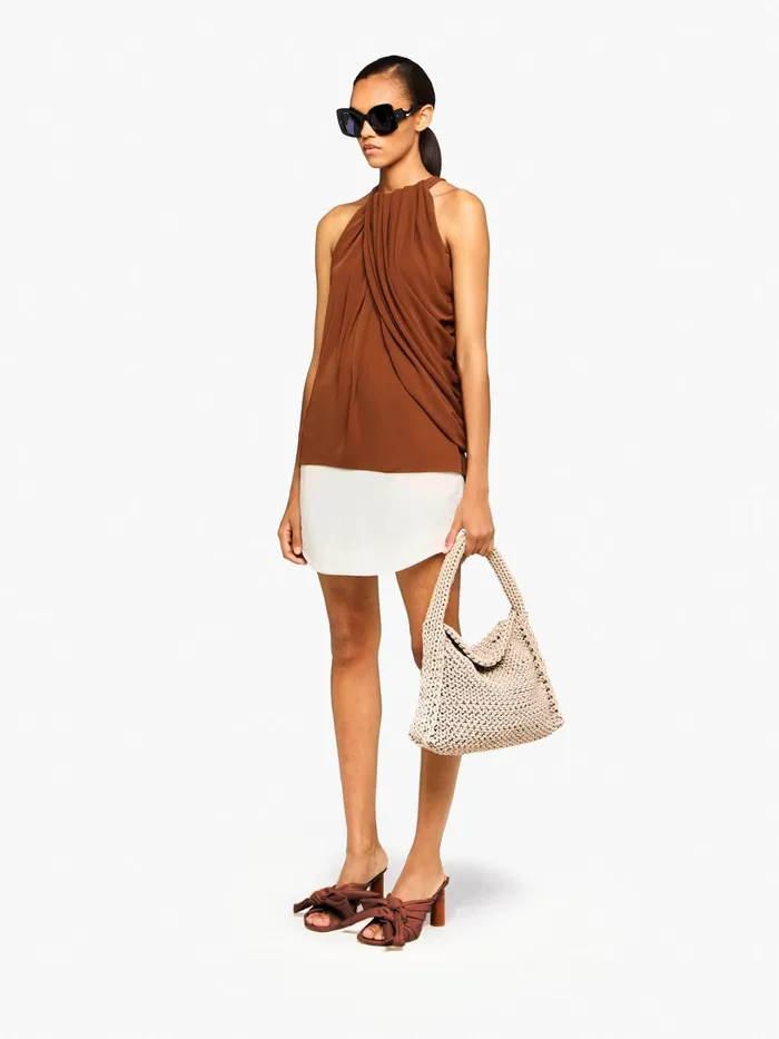 Women Heels JW Anderson BOW HEELED MULES Tan Women Heels JW Anderson BOW HEELED MULES Tan