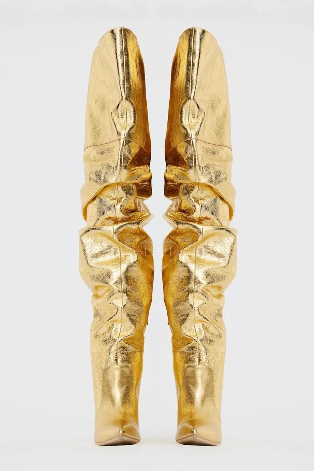 Women LAS PALMAS BOOT Gold Acler Shoes