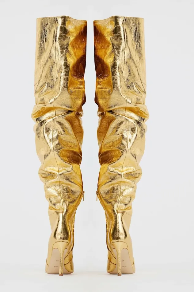 Women LAS PALMAS BOOT Gold Acler Shoes