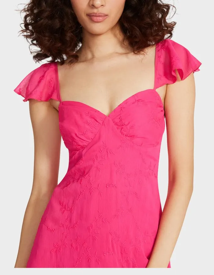 Women LOTUS MINI DRESS PINK Pink Betsey Johnson