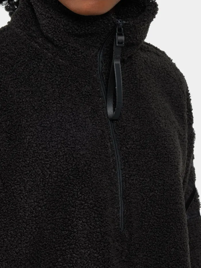 Women Monia Half Zip Black Didriksons Spring Jackets