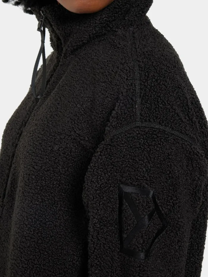 Women Monia Half Zip Black Didriksons Spring Jackets