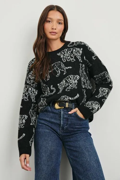 Women Rails Sweaters Perci Sweater Charcoal Cats