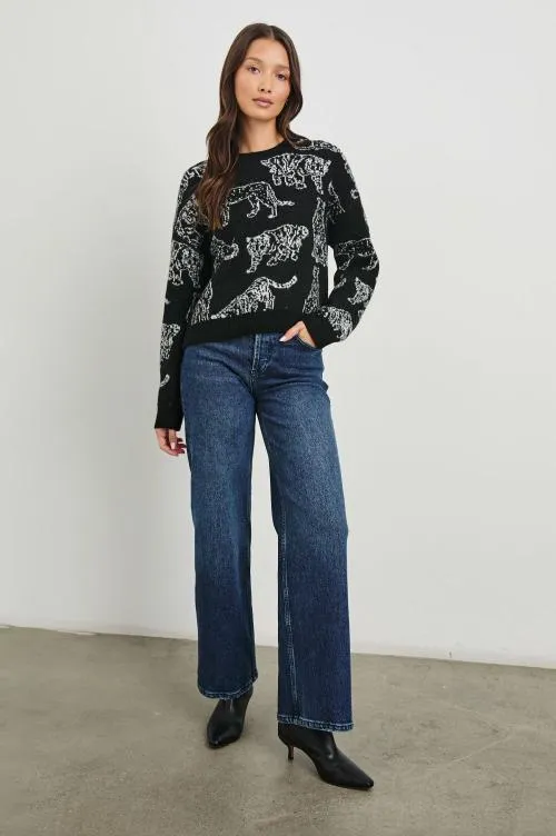 Women Rails Sweaters Perci Sweater Charcoal Cats Women Rails Sweaters Perci Sweater Charcoal Cats