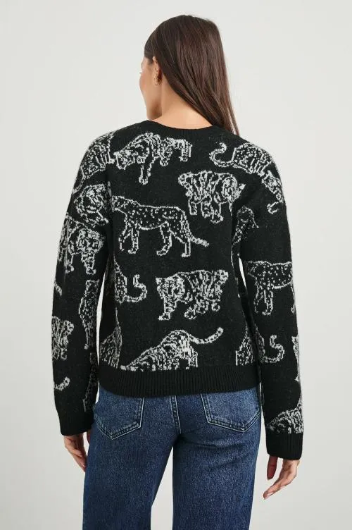 Women Rails Sweaters Perci Sweater Charcoal Cats Women Rails Sweaters Perci Sweater Charcoal Cats