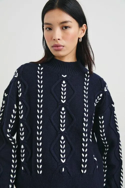 Women Rails Sweaters Tori Sweater Midnight Women Rails Sweaters Tori Sweater Midnight