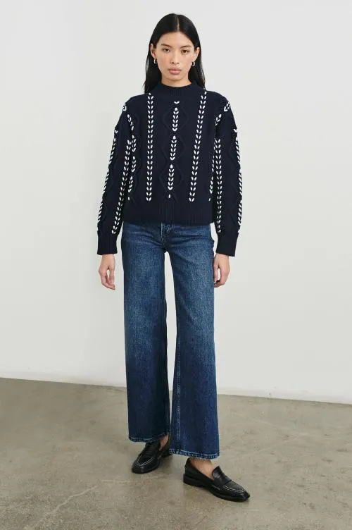 Women Rails Sweaters Tori Sweater Midnight Women Rails Sweaters Tori Sweater Midnight