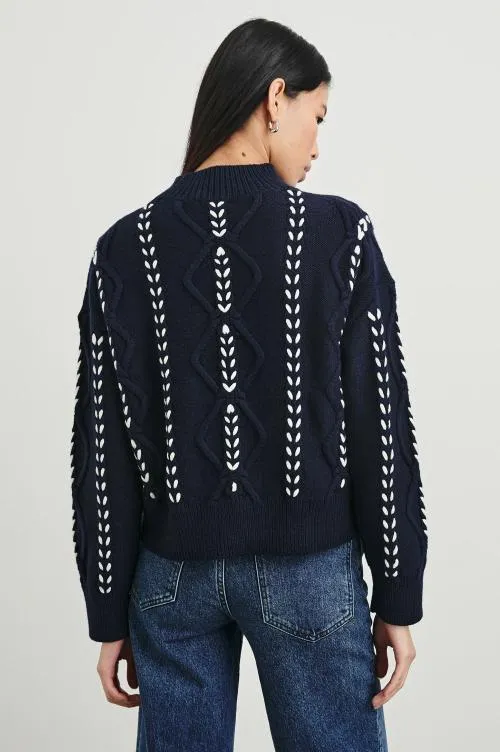 Women Rails Sweaters Tori Sweater Midnight Women Rails Sweaters Tori Sweater Midnight