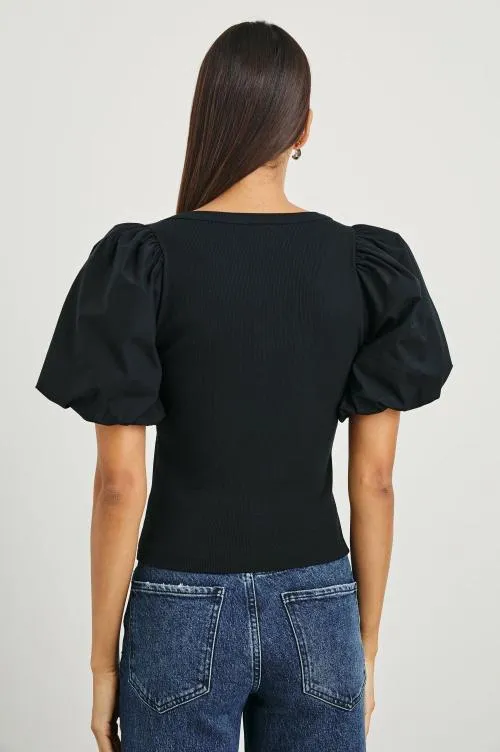 Women Rails Tops Hallie Top Black Women Rails Tops Hallie Top Black