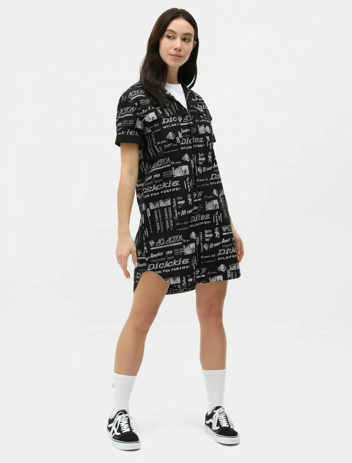 Women Skirts and Dresses Dickies Pillager Dress Black