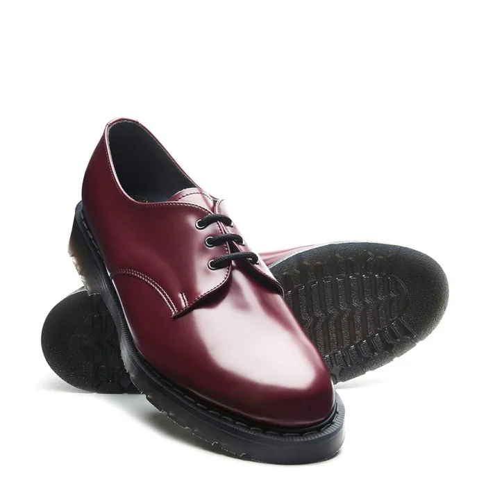 Women Solovair Gibson Shoes Merlot Vegan HiShine Gibson Shoe