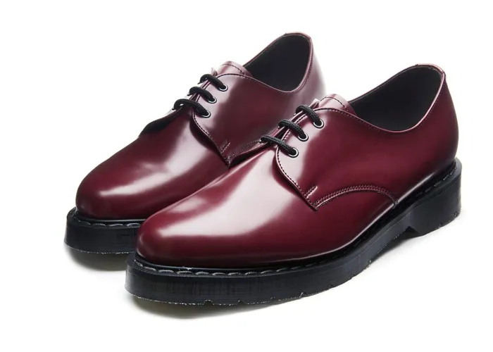 Women Solovair Gibson Shoes Merlot Vegan HiShine Gibson Shoe