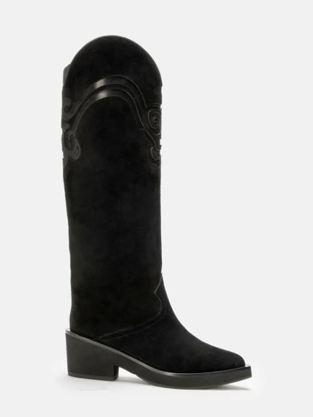 Women TERENS Suede Black Clergerie Boots and High Boots