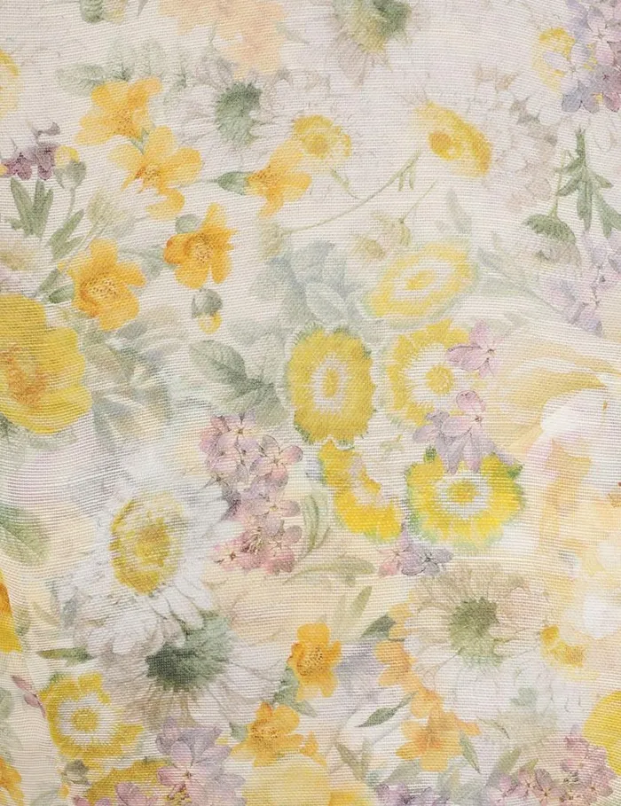 Zimmermann Dresses Harmony Tiered Midi Dress Citrus Garden Print 8211 Women