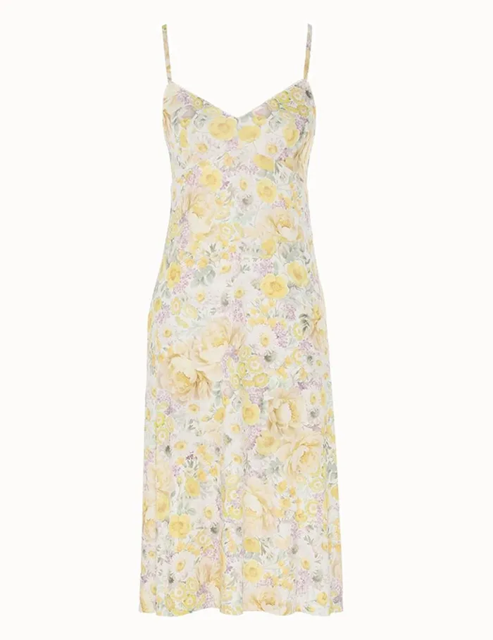 Zimmermann Dresses Harmony Tiered Midi Dress Citrus Garden Print 8211 Women