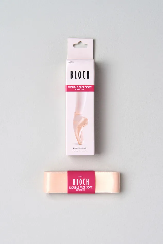 Accessories Double Faced Elastorib Pink Pointe Shoe Essentials Bloch