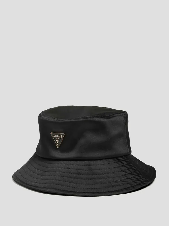 Accessories WomenKids GUESS Satin Bucket Hat Black Floral Print