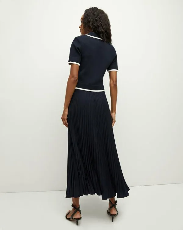 Addi Pleated Skirt Navy Women Veronica Beard Skirts and Shorts Addi Pleated Skirt Navy Women Veronica Beard Skirts and Shorts