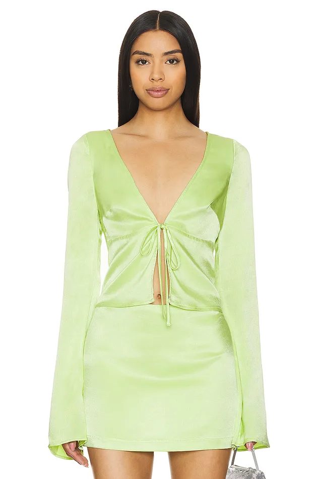 Adriana Top Lime Green Women Lovers and Friends Tops