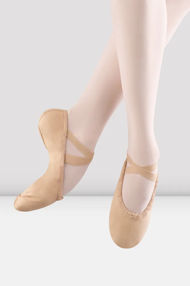 Adult Bloch Mens Pump Canvas Ballet Shoes Light Sand Canvas Ballet