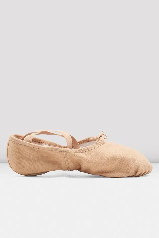 Adult Bloch Mens Pump Canvas Ballet Shoes Light Sand Canvas Ballet