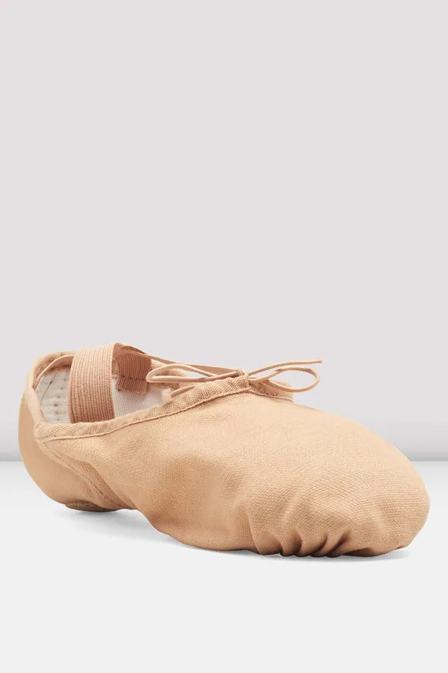 Adult Bloch Mens Pump Canvas Ballet Shoes Light Sand Canvas Ballet