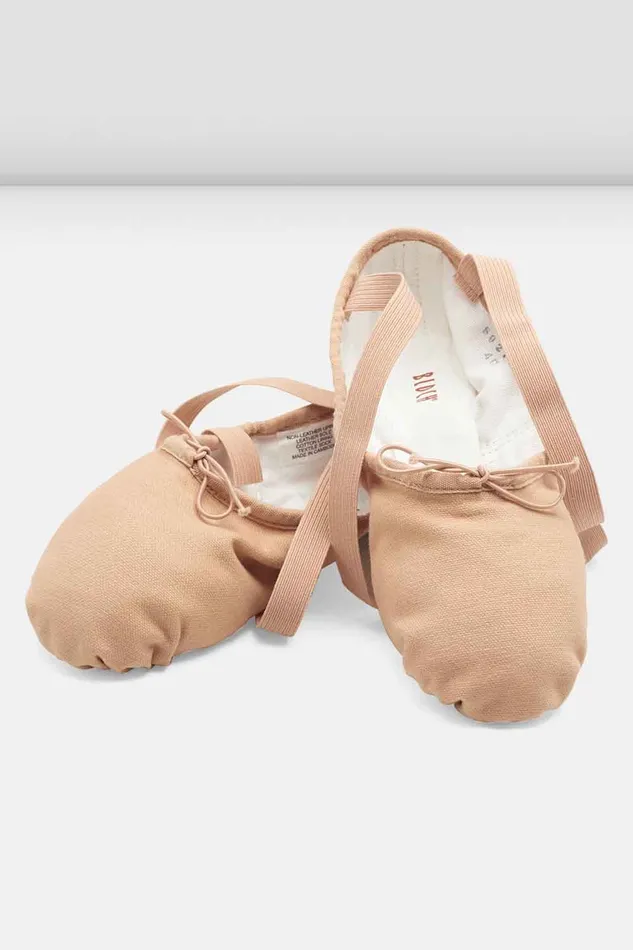 Adult Bloch Mens Pump Canvas Ballet Shoes Light Sand Canvas Ballet