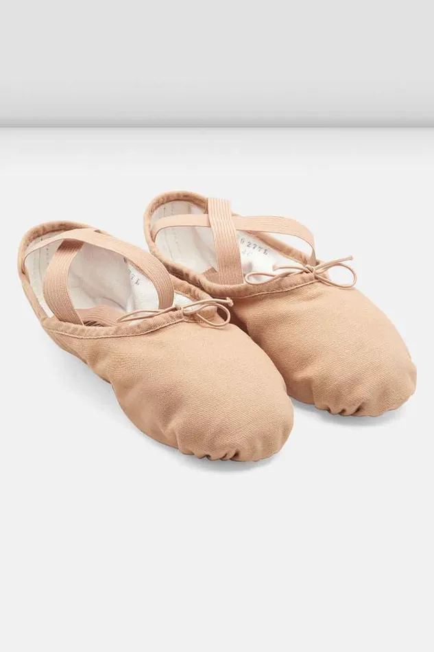 Adult Bloch Mens Pump Canvas Ballet Shoes Light Sand Canvas Ballet