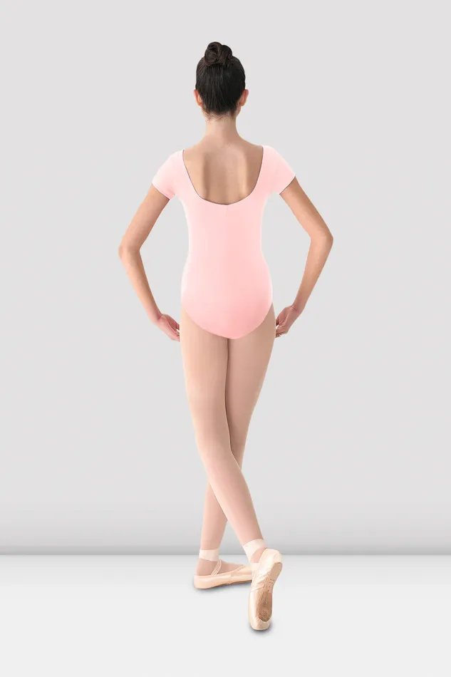 Adult Ladies Mirella Cap Sleeve Princess Seam Leotard Pink Leotards Bloch
