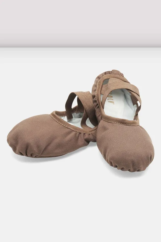 Adult Mens Bloch Mens Performa Stretch Canvas Ballet Shoes Coffee Canvas