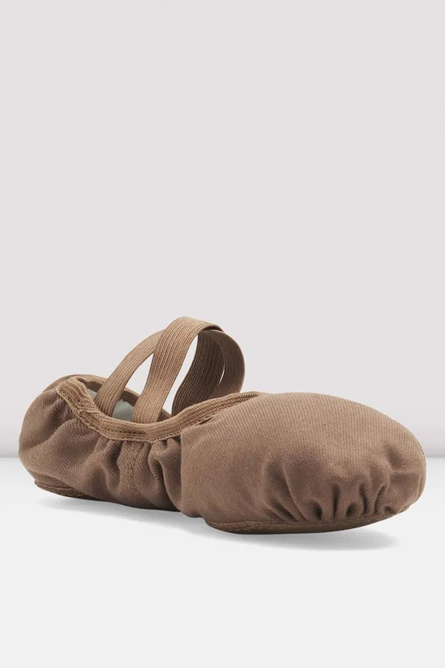 Adult Mens Bloch Mens Performa Stretch Canvas Ballet Shoes Coffee Canvas