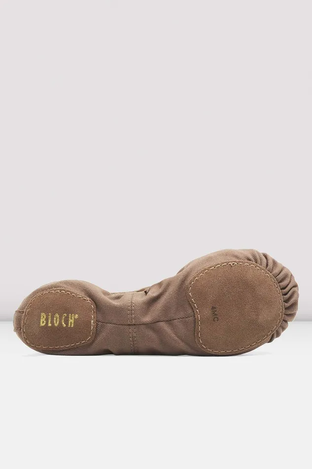 Adult Mens Bloch Mens Performa Stretch Canvas Ballet Shoes Coffee Canvas