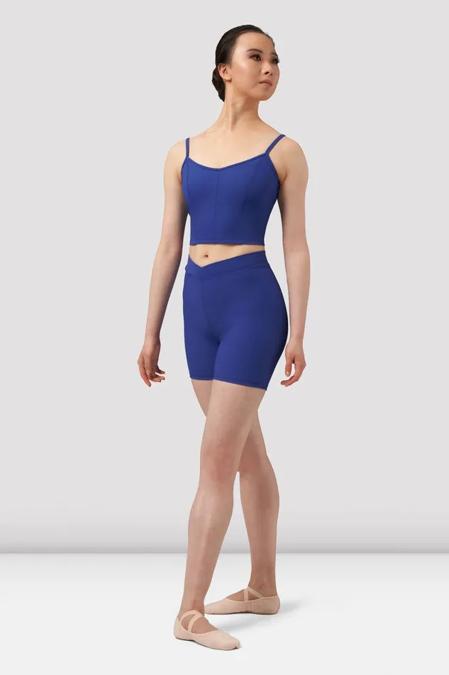 Adult Separates Bloch Ladies Mirella Chevron Camisole Crop Top Marine Blue