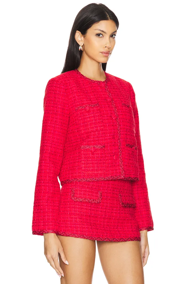 Alina Jacket Rose Red Women Lovers and Friends Jackets and Coats Alina Jacket Rose Red Women Lovers and Friends Jackets and Coats
