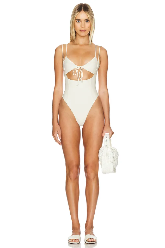 All I Need One Piece Ivory Women Lovers and Friends Swimsuits and CoverUps