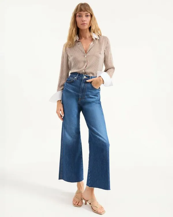 Amelia Silk Shirt Whiskyandoffwhite Women Veronica Beard Tops
