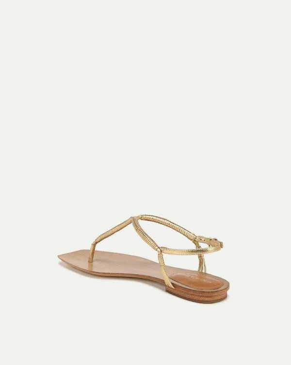 Amelia TStrap Metallic Sandal Gold Women Veronica Beard Shoes Amelia TStrap Metallic Sandal Gold Women Veronica Beard Shoes