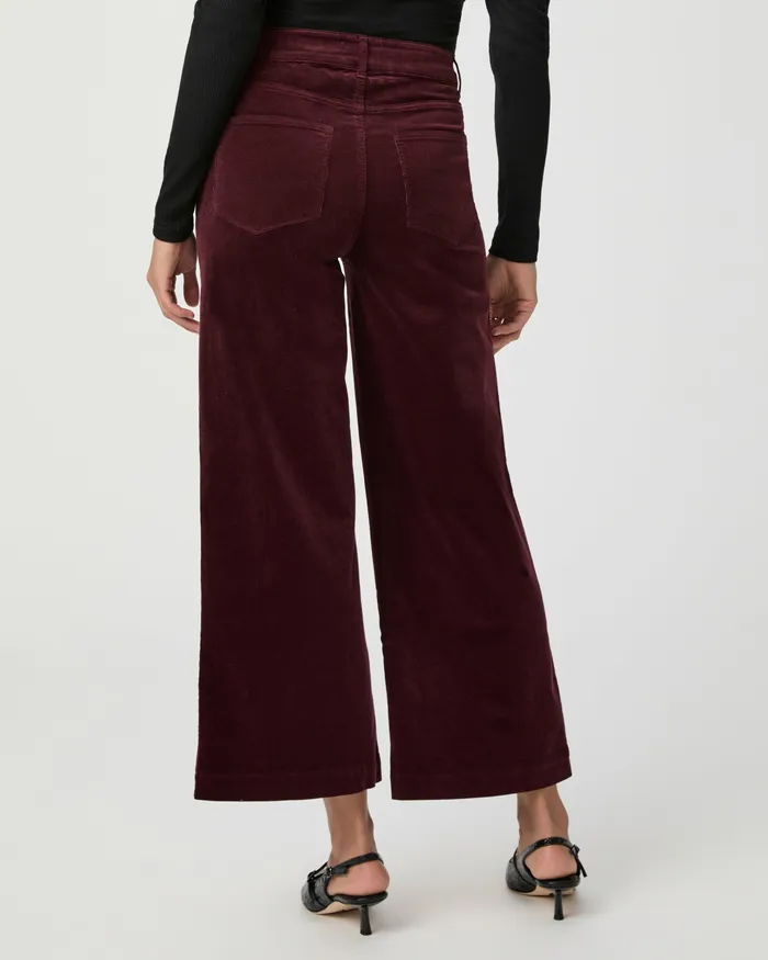 Anessa Wide Leg Pant 8211 Dark Oxblood Corduroy Pants PAIGE Women Anessa Wide Leg Pant 8211 Dark Oxblood Corduroy Pants PAIGE Women