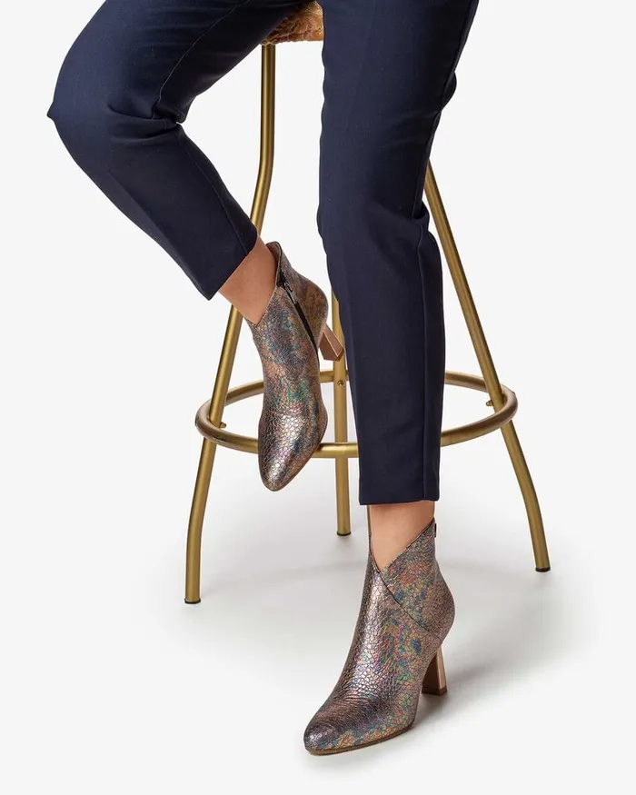 Ankle Boots Women Floris Van Bommel Saxi 0214 Metallic Print