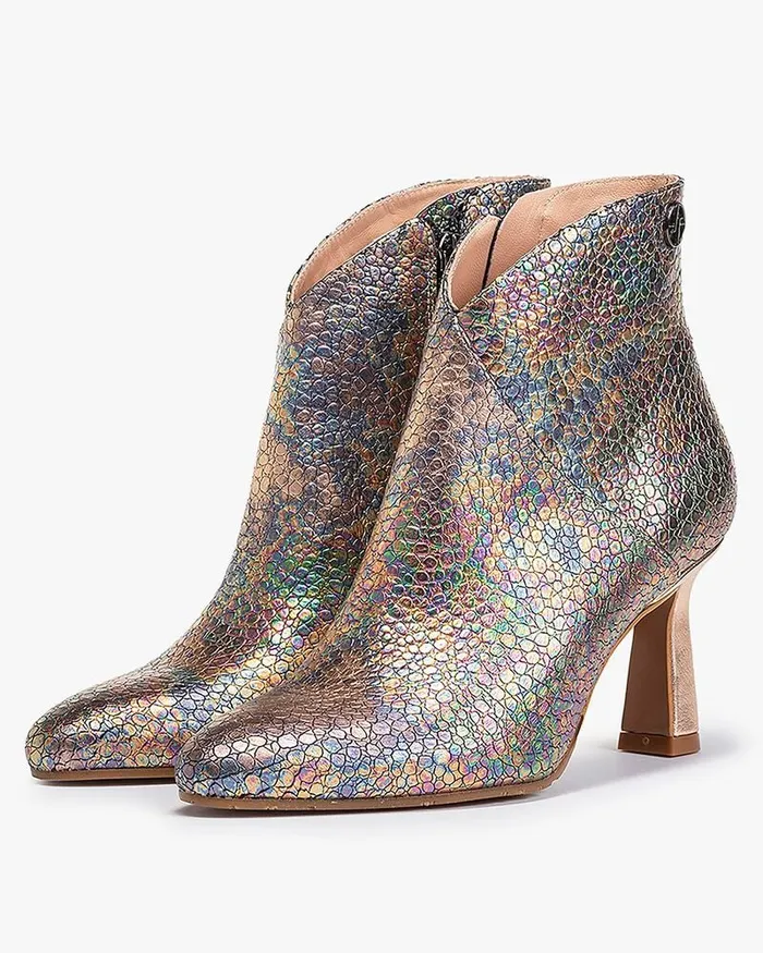 Ankle Boots Women Floris Van Bommel Saxi 0214 Metallic Print