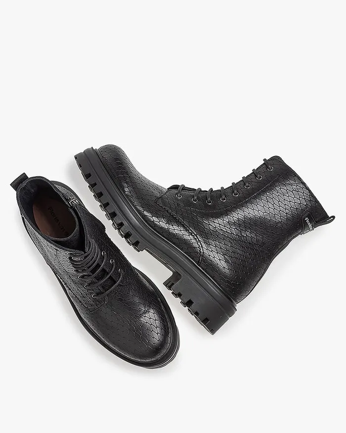 Ankle Boots Women Floris Van Bommel Wonki 0421 Printedleather