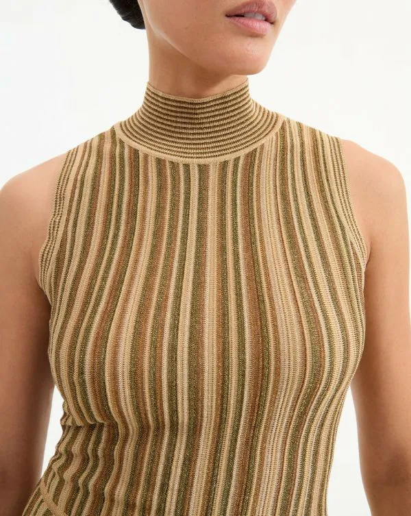 Anna Knit Dress Goldandbronze Women Veronica Beard Dresses Anna Knit Dress Goldandbronze Women Veronica Beard Dresses