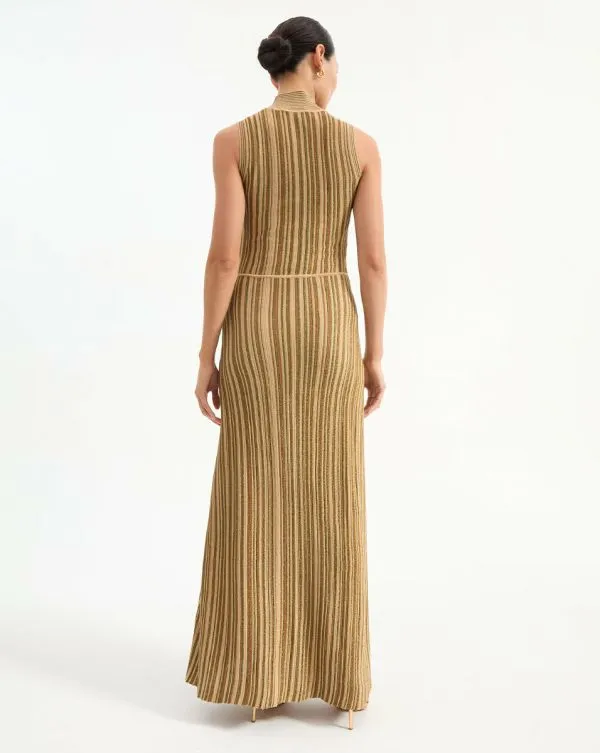 Anna Knit Dress Goldandbronze Women Veronica Beard Dresses Anna Knit Dress Goldandbronze Women Veronica Beard Dresses