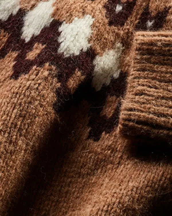 Anne Fairisle Pullover Russet Multi Women Veronica Beard Sweaters Anne Fairisle Pullover Russet Multi Women Veronica Beard Sweaters