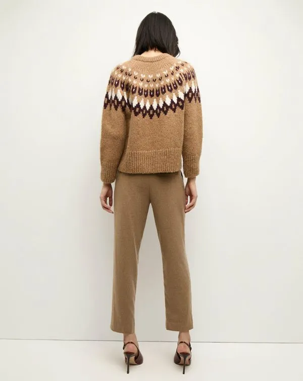 Anne Fairisle Pullover Russet Multi Women Veronica Beard Sweaters Anne Fairisle Pullover Russet Multi Women Veronica Beard Sweaters