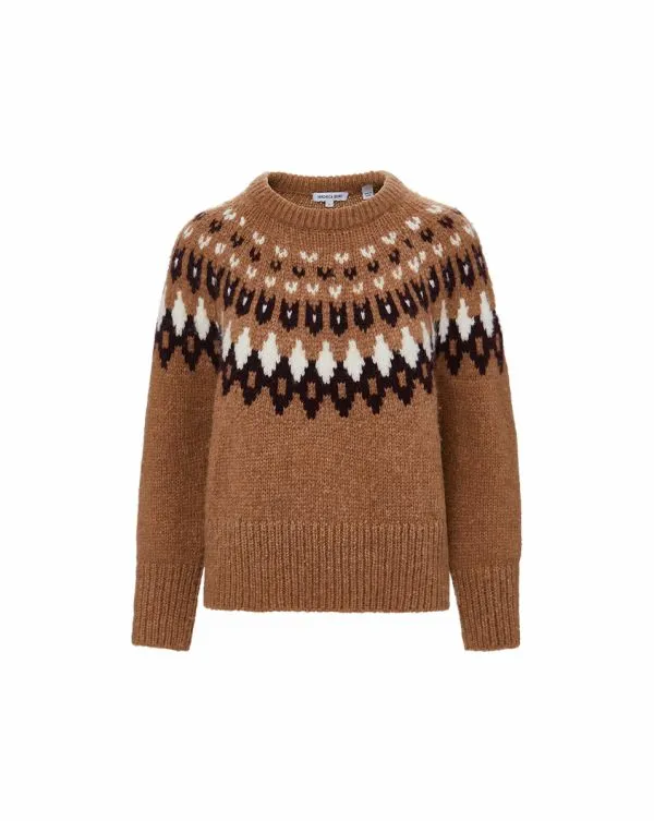 Anne Fairisle Pullover Russet Multi Women Veronica Beard Sweaters Anne Fairisle Pullover Russet Multi Women Veronica Beard Sweaters
